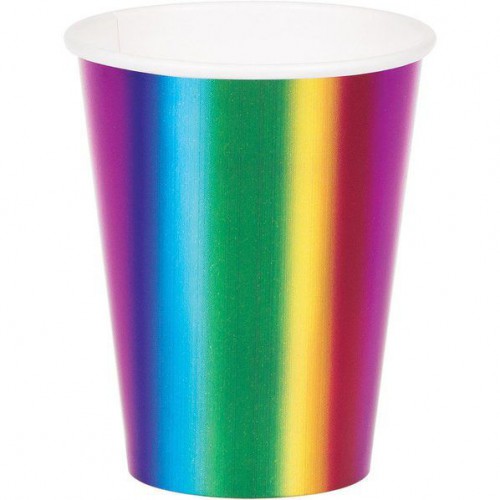 Becher Metallisierter Regenbogen