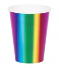 Metallic Regenbogen Becher