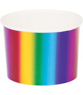 Candy Cups Metallisierter Regenbogen