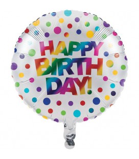 Metallic Rainbow Mylar Balloon