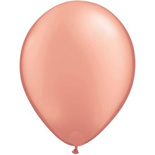 8 Pearlized Rose Gold Balloons