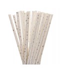24 USA Stars Paper Straws
