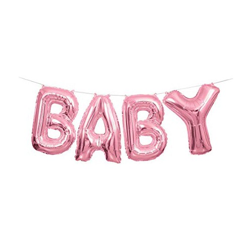Pink Baby Mylar Balloon