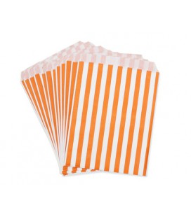 Orange Stripes Treat Bags