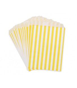 Yellow Stripes Treat Bags