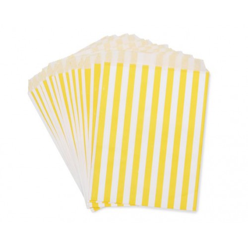 Sachets Rayures Jaune