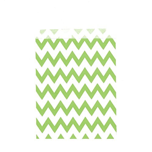 Green Chevron Treat Bags