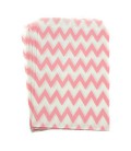 Light Pink Chevron Treat Bags
