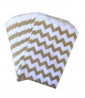 Sachets Chevrons Doré