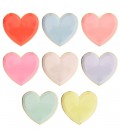 Large Pastel Heart Plates