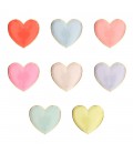 Small Pastel Heart Cake Plates