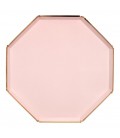 Blush Octogonal Large Plates