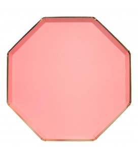 8 Grosse Teller Rosa Meri Meri