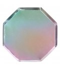 8 Holographic Octagonal Large Plates