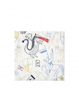 Grandes Serviettes Chevaliers Dragons