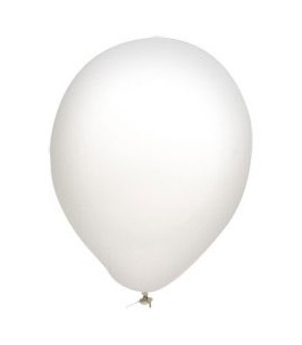 10 White Balloons