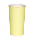 8 Yellow Highball Cups