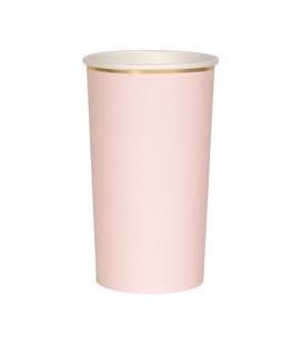8 Blush Highball Cups