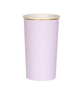 8 Lila Highball Cups