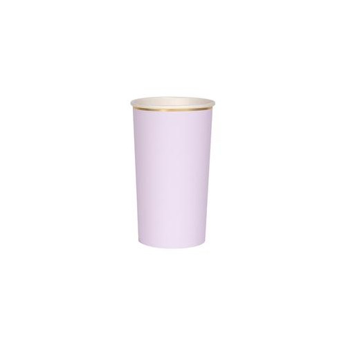 8 Lilac Highball Cups