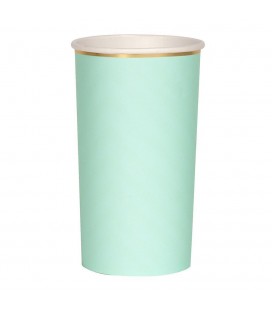 8 Minzgrün Highball Cups