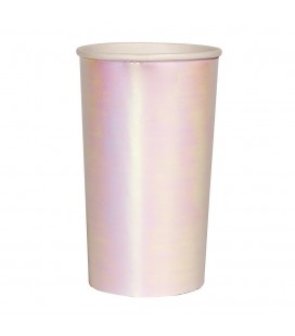 8 Iridescent Highball Cups