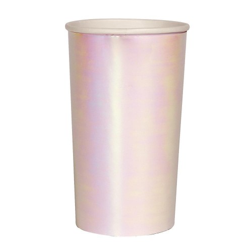 8 Iridescent Highball Cups