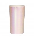 8 Iridescent Highball Cups