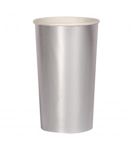 8 Silver Highball Cups
