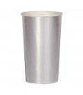 8 Silver Highball Cups