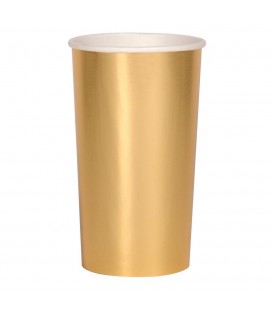 8 Grands Gobelets Or