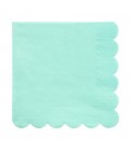 20 Servietten in Minzgrün