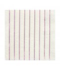 16 Metallic Pink Striped Napkins