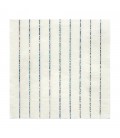 16 Serviettes Rayures Argent Glitter
