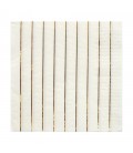 16 Metallic Gold Striped Napkins