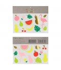 Neon Tropical Temporary Tattoos