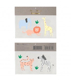 Safari Animal Temporary Tattoos