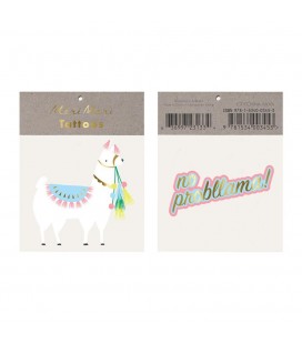 Llama Temporary Tattoos