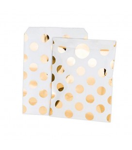 8 Sachets Pois Dorés