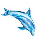 Blue Dolphin Mylar Balloon