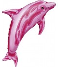 Pink Dolphin Mylar Balloon