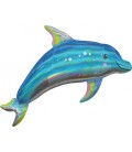 Schillernder Delphin Folienluftballon