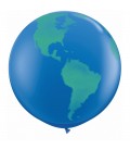 2 Earth Globe Balloons