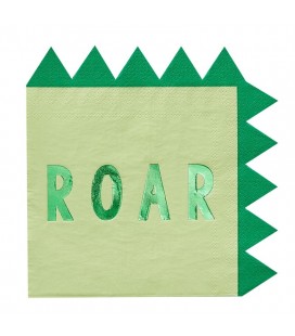 Serviettes en forme de dinosaure