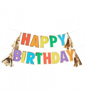 Over the Rainbow Happy Birthday Bunting