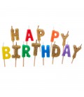 Bougies Happy Birthday Over the Rainbow