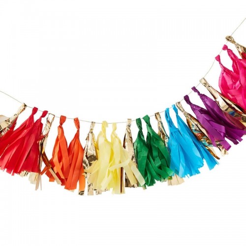Over the Rainbow Tassel Garland