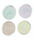Assiettes Happy Birthday Pastel Party