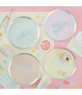 Pastel Party Happy Birthday Plates