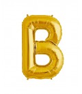 Gold Letter B Mylar Balloon